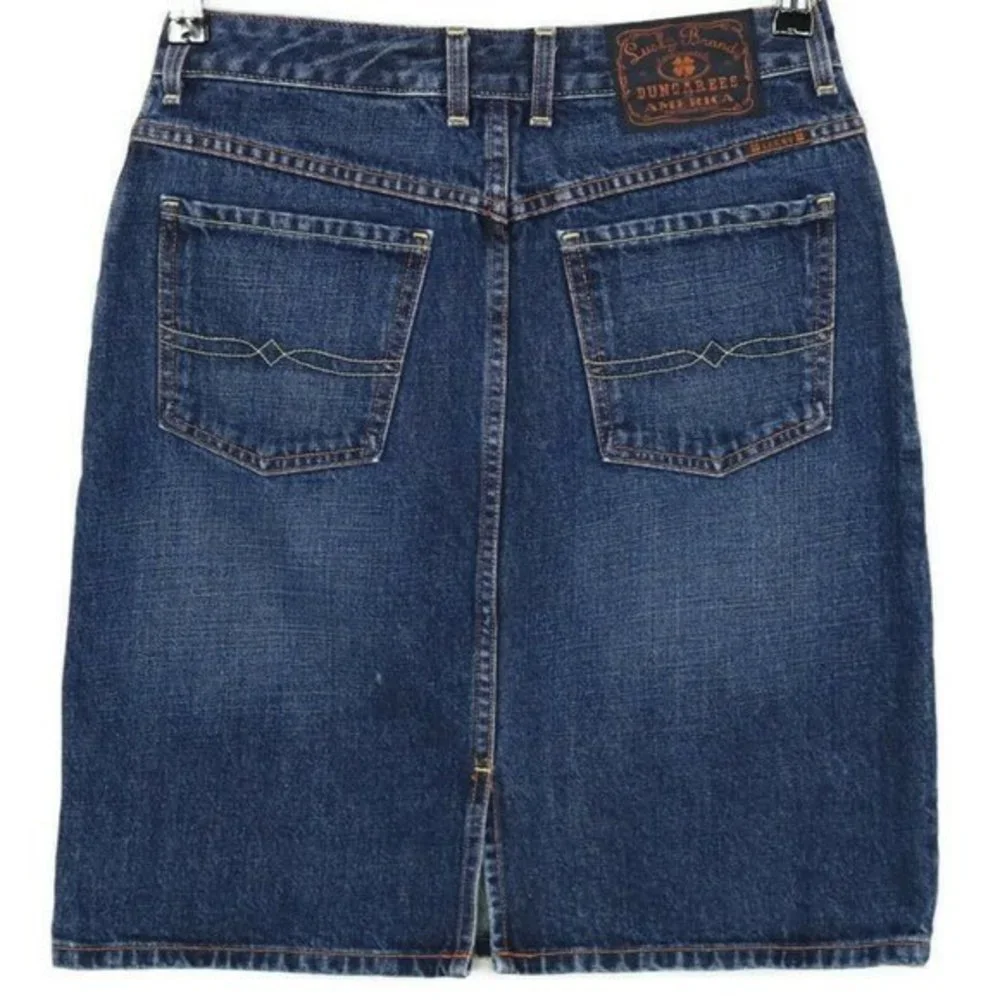 Lucky Brand Dungarees Denim Jean‎ Skirt Size 6 28